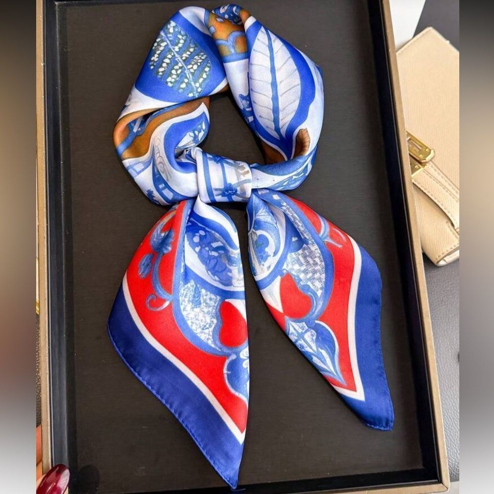 Blue Red  Scarf A1586